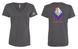 Women Hunt Mountain V-Neck Tee
