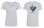 Women Hunt Mountain V-Neck Tee