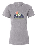 Women Hunt Distressed Mountain Tee