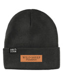 WSF Leather Patch Beanie